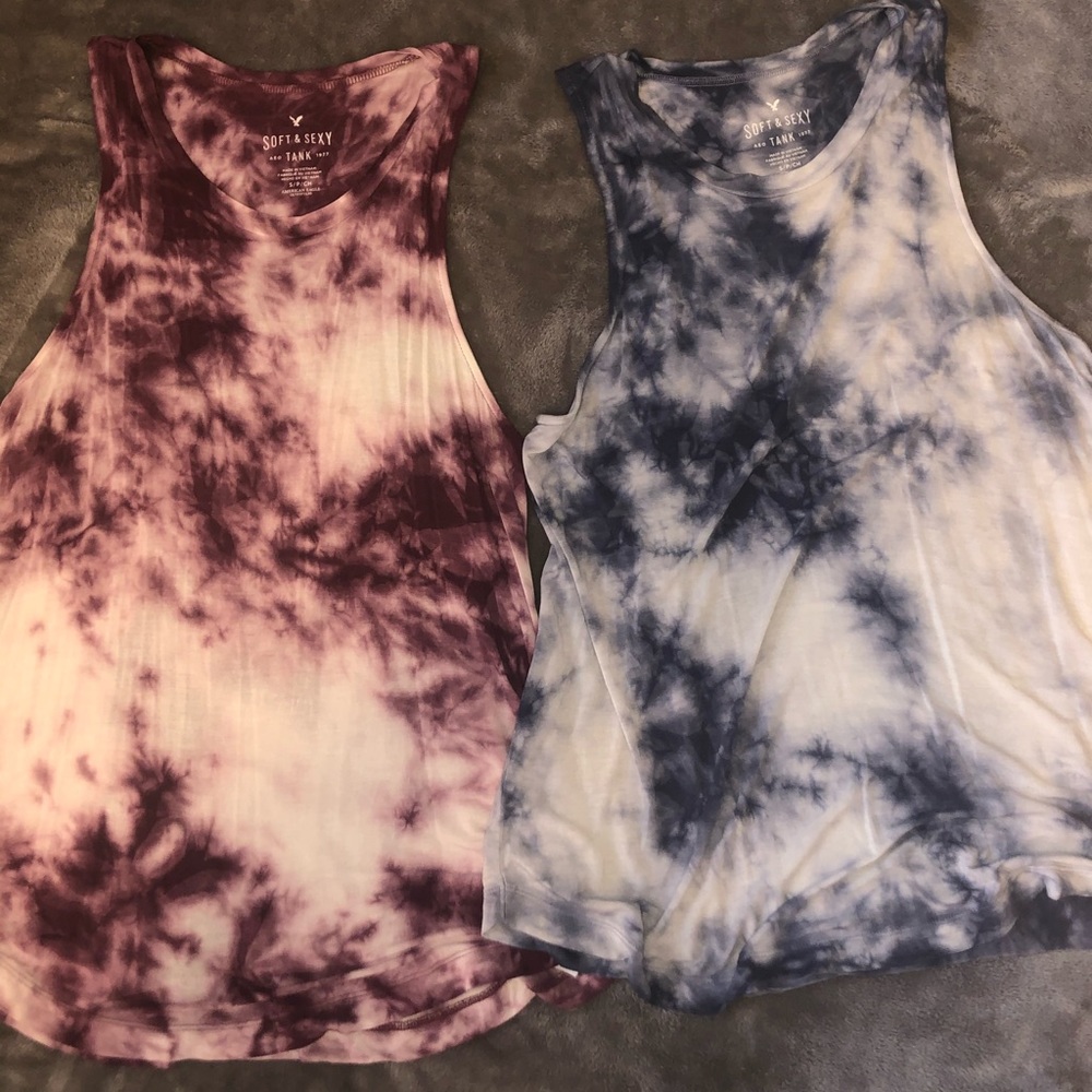American Eagle Tie Dye Tanks